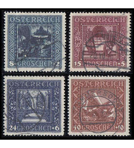 sterreich Nr. 489,490,492,493 II gestempelt Formatvariante