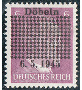 Dt. Lokalausgabe D�beln Nr. 1 b postfrisch,gepr�ft und signiert