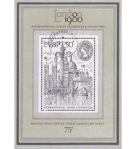 100 Blocks mit Grobritannien Block 3 gestempelt