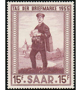 Saar postfrisch ** Tag der Marke 1950-1955