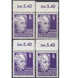 DDR Nr. 328vaXI,vaXII,vbXI + vbXII postfrisch Oberrand