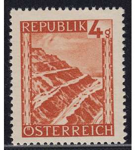 sterreich Nr. 739 postfrisch ** wolkige Gummierung