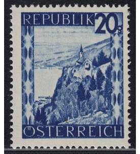 sterreich Nr. 750 postfrisch ** wolkige Gummierung