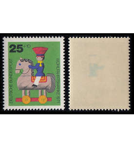 BRD Bund Nr. 706 postfrisch ** Abklatsch der dunkelblauen Farbe