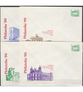 DDR 4 Ganzsachenumschlge PU17/2-5 postfrisch