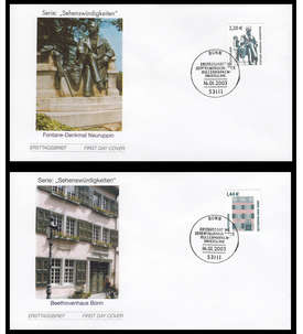 BRD Bund Nr. 2306-2307 auf FDC Ersttagsbriefe