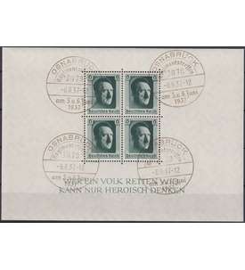 Deutsches Reich Block 7 mit SST Osnabr�ck 6.6.1937 - Regimentstreffen JR 78