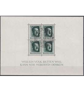 Deutsches Reich Block 7 mit SST  Kassel 23.5.1937 - 43. Deutscher Philatelistentag