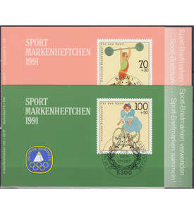 BRD  Bund Sportmarkenheftchen 1991 postfrisch ** 2 Hefte