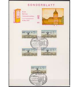 Berlin ATM VS2 auf Sonderblatt mit ESST