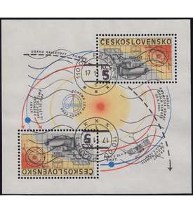 Tschechoslowakei mit Block 64 gestempelt