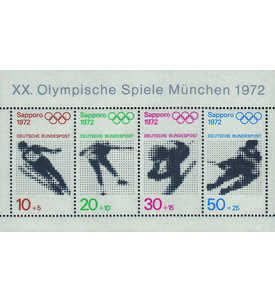 BRD Bund Block 6 postfrisch ** 100er Pckchen Sapporo 1971