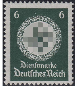 Deutsches Reich Dienst Nr. 135y postfrisch ** signiert Schlegel waagerechte Gummiriffelung