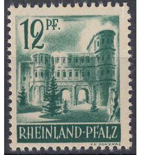 Frz. Zone Rheinland-Pfalz Nr. 4vw postfrisch grobkörnige Gummierung