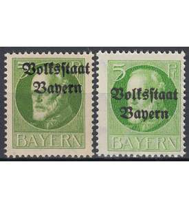 Bayern Nr. 117 II A postfrisch ** verschobener Druck
