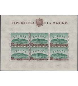 San Marino Nr. 700 postfrisch ** Kleinbogen Europa-CEPT 1961