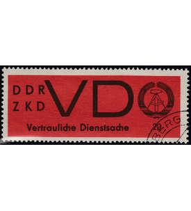 DDR Dienst ZKD Nr. D 3y gestempelt