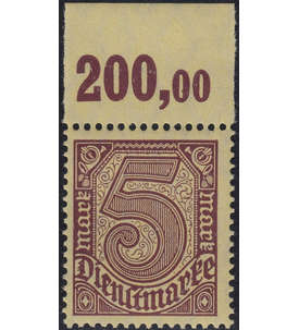 Deutsches Reich Dienstmarke Nr. 33b postfrisch ** Oberrandstck