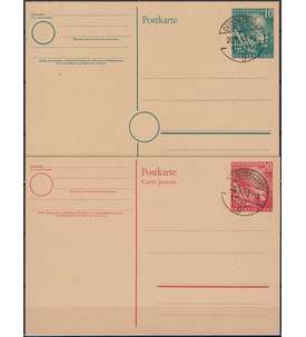 BRD Bund PSo 1+2 gestempelt Bundestag 1949