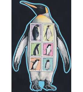 Tiere Blocks mit Frz. Antarktis Pinguin-Block