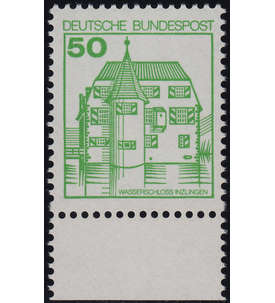 BRD Bund Nr. 1038 postfrisch ** Unterrandstck mit fehlendem Zahnloch