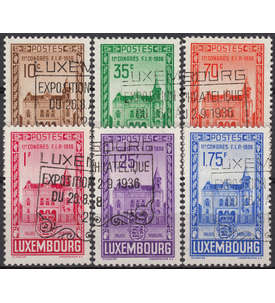 Luxemburg Nr. 290-295 gestempelt FIP Kongress 1936