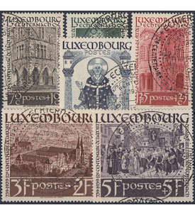 Luxemburg Nr. 309-314 gestempelt Heiliger Willibrord 1938