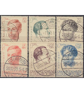 Luxemburg Nr. 333-338 gestempelt Caritas 1939