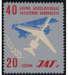 Jugoslawien Flugpostaufkleber