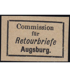 Bayern Retourmarke Augsburg Typ II