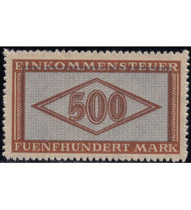 Deutsches Reich Einkommensteuer-Marke 500 Mark