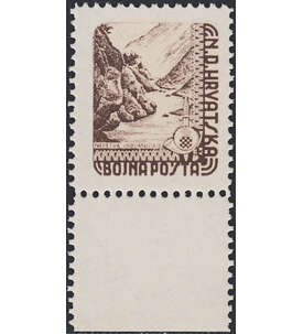  Kroatien Feldpost 1945 Randmarke postfrisch