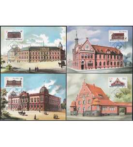 DDR - Maximumkarten Historische Postgebäude Nr. 3067-3070