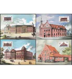 DDR - Maximumkarten Historische Postgebude Nr. 3067-3070
