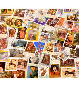 50 verschiedene Motivmarken Gem�lde / Kunst