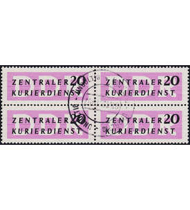 DDR - ZKD - Viererblock Nr. II gestempelt