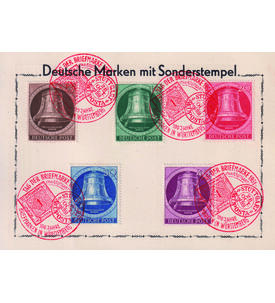 Berlin - Sonderbeleg Glocke links mit Sonderst. Tag der Briefmarke 1951