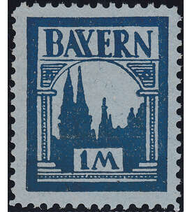 Bayern - Probedruck postfrisch ** 1 Mark Ausgabe