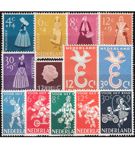 Niederlande 1958 postfrisch Nr. 712-727 ohne Nr. 720-722
