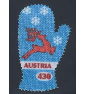 Österreich Nr. 3620 postfrisch ** Fäustling mit Rentier und Schneeflocken