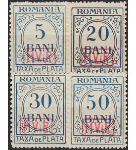 Dt. Besetzung Rumnien Porto Nr. 1-5 ohne 2 postfrisch **