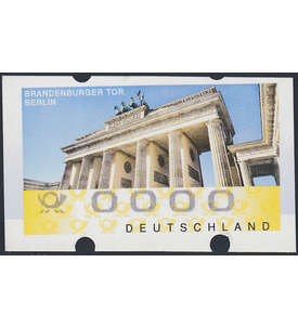 BRD-ATM-Testdruck postfrisch ** Brandenburger Tor Berlin
