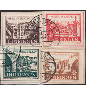 Deutsche Zonen 1945 - 1949 mit Nr. 112-115 gestempelt