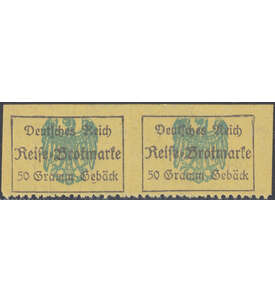 Reichs - Brotmarke senkrecht ungezhntes Paar