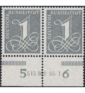 BRD 1 Pfennig - HAN Nr. 226 x v mit HAN 515.302 postfrisch