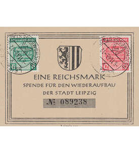 SBZ - Sonderblatt Nr. 124-125 gestempelt Leipziges Erzeugnisse 1945