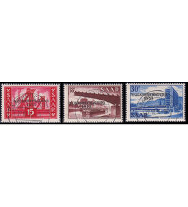 Saar-Kollektion 75 ver. Werten mit Nr. 362-364 gestempelt Volksbefragung 1955