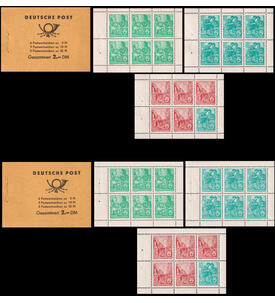 DDR Markenheft - Varianten MH 3 b 1 und MH 3 b 2 postf. F�nfjahrplan 1960