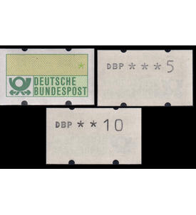 BRD - Automatenmarken 5 Pfennig und 10 Pfennig als Gummidruck