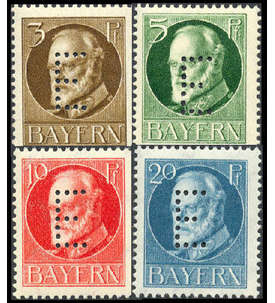 Bayern Dienst Nr. 12-15 postfrisch** Friedensdrucke mit eingelochtem E